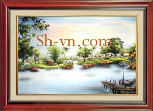 乡村风景画手工刺绣＝鄉間情懷　2102＝SHVN 2102 - 115cm x 170cm (2)